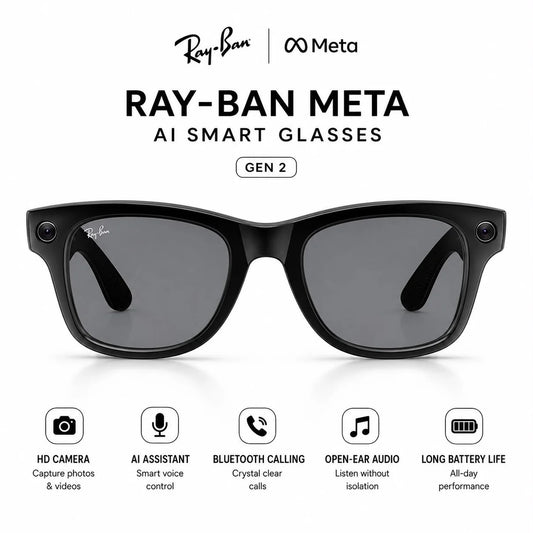META AI Interpretation Smart Glasses Language Translation, Photochromic Lenses, AI Chat & Hands-Free Audio